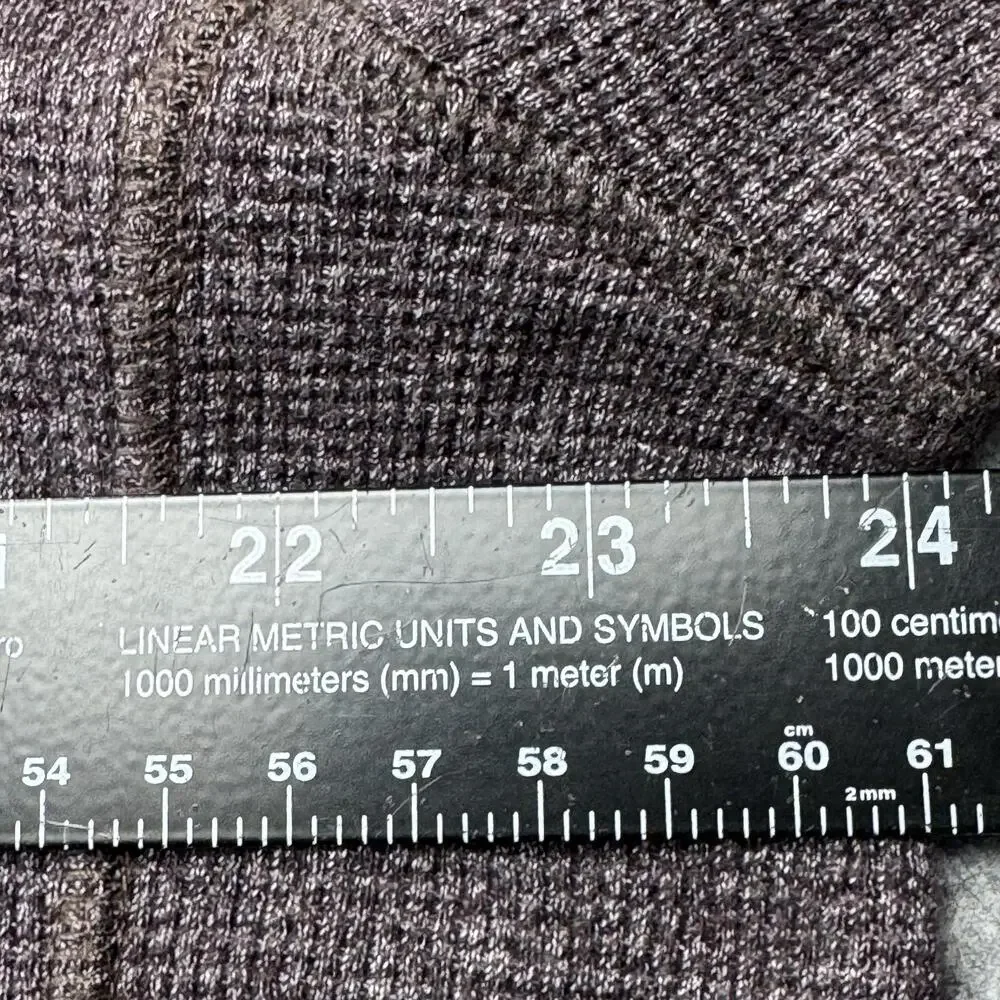 Eddie Bauer Sweater Mens XLT Gray Thermal Knit Crewneck Long Sleeve Pullover